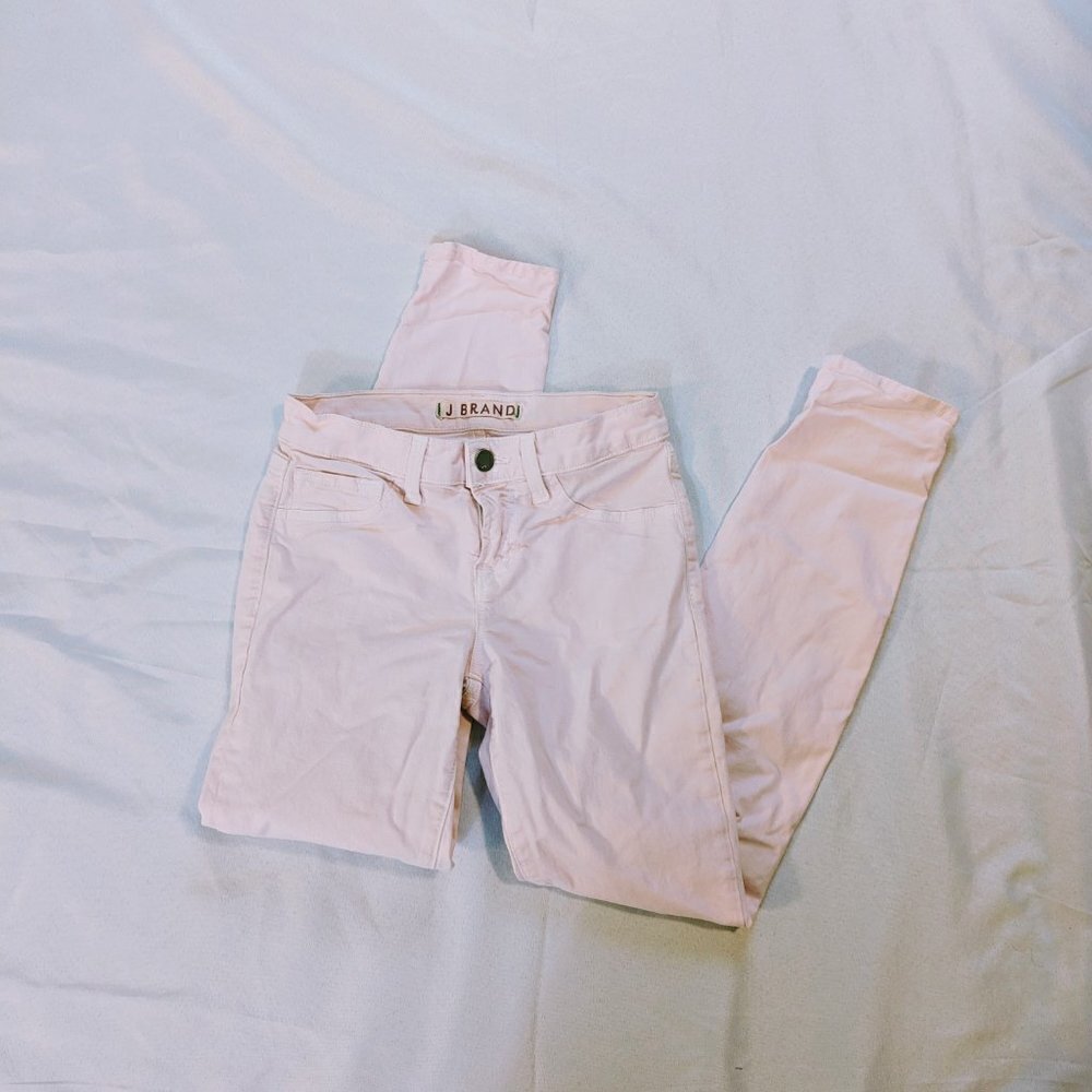 J Brand Light Pink Skinny Pants Size 24
